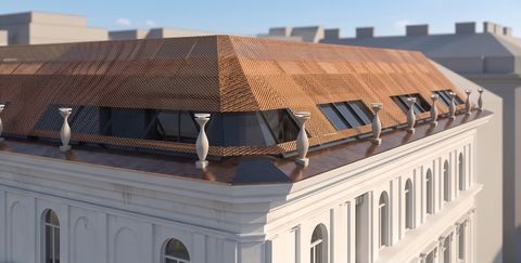 Dachgeschoßzubau, 1010 Wien — Ansicht 2