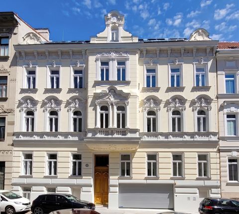 Fassadenansicht — Zinshaussanierung / Dachgeschoßzubau, 1190 Wien
