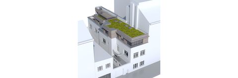 Dachgeschoßzubau, 1100 Wien — Ansicht 4