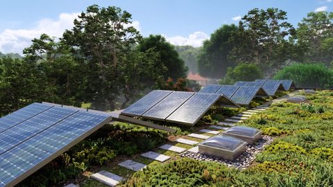 Photovoltaik-Anlage am Dach — Reihenhäuser, Kritzendorf